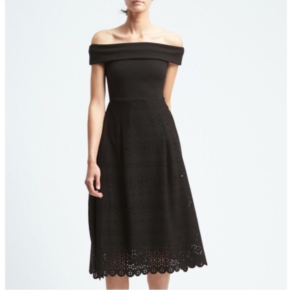 Banana Republic OTS Laser Cut Dress